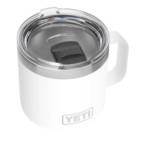 Yeti Rambler 14 Oz Mug Vacuum Insulated Stainless Steel MagSlider Lid White - Picture 2 of 9